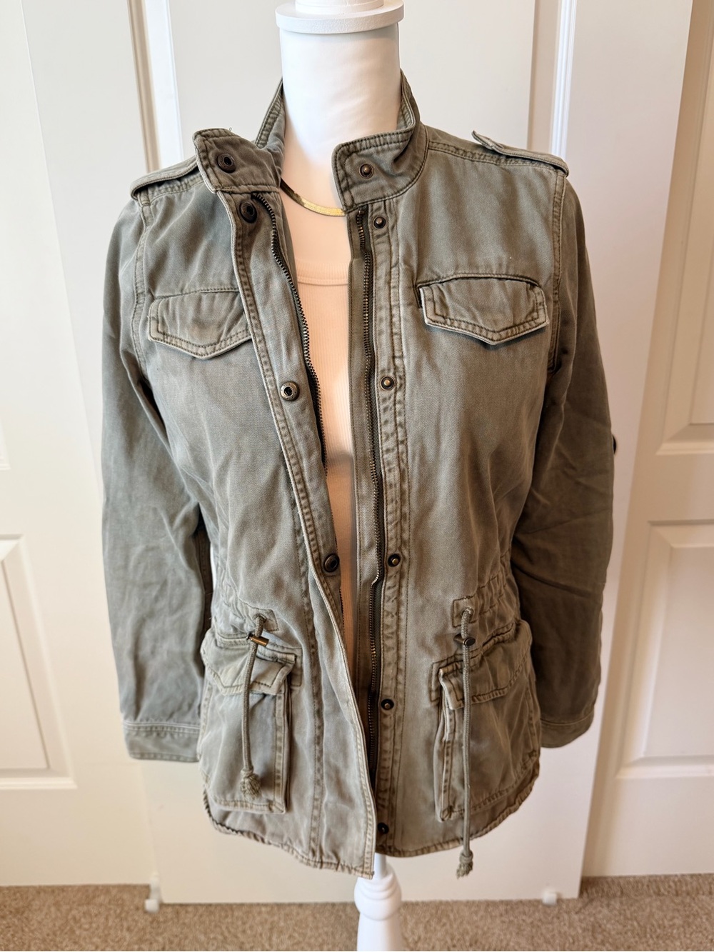 Lucky Brand Olive Green Utility Field Jacket